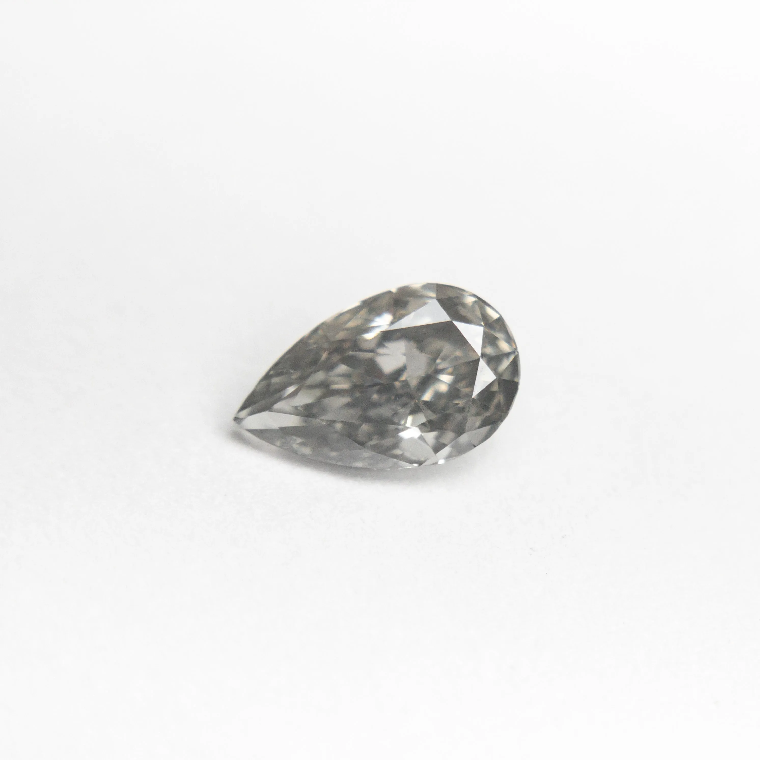 0.51ct 6.92x4.33x2.48mm VS2 Fancy Grey Pear Brilliant 19923-05