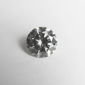 1.06ct 6.53x6.50x3.97mm SI2 Grey Round Brilliant 18462-01