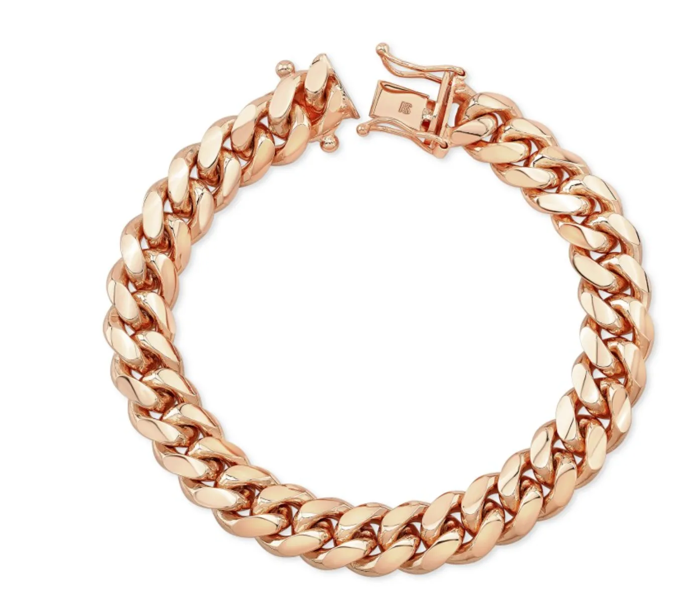 14K Gold Solid Miami Cuban Link Bracelet