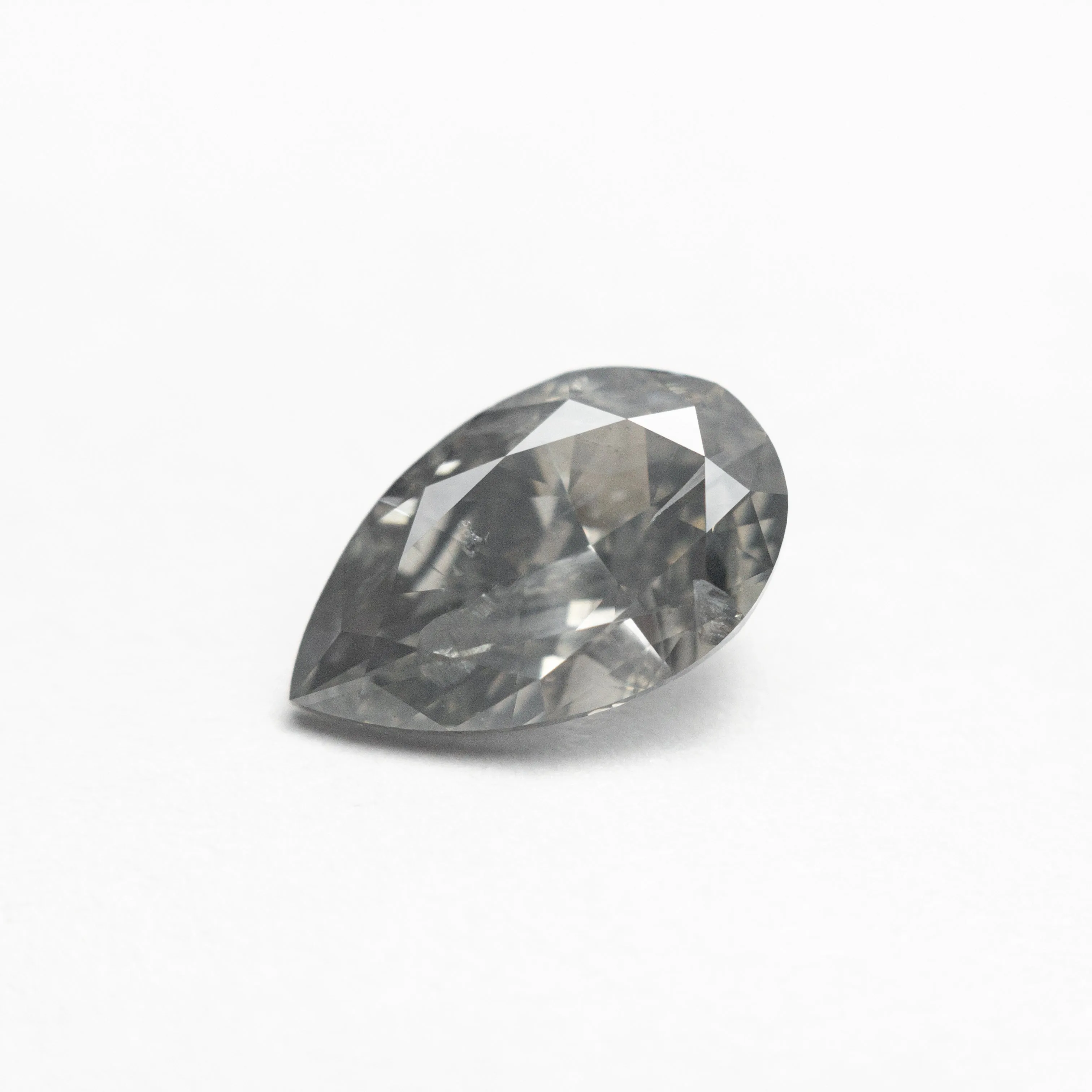 1.59ct 9.71x5.95x3.83mm I1 Fancy Grey Pear Brilliant 21951-01