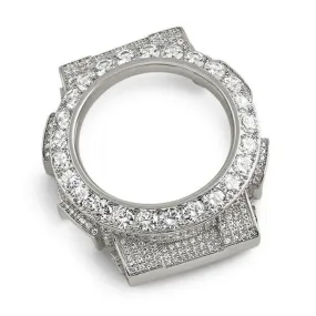 Big Rocks CZ Rhodium Bezel for Casio G Shock GA100