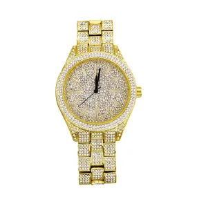 Classic Fully Iced Out Bling Hip Hop Watch