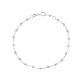 Classic Gigi Sparkle bracelet, White Gold, 6.7