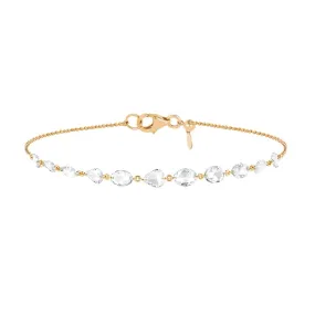 Eau de Rose Cut Multi Shape Diamond Bracelet