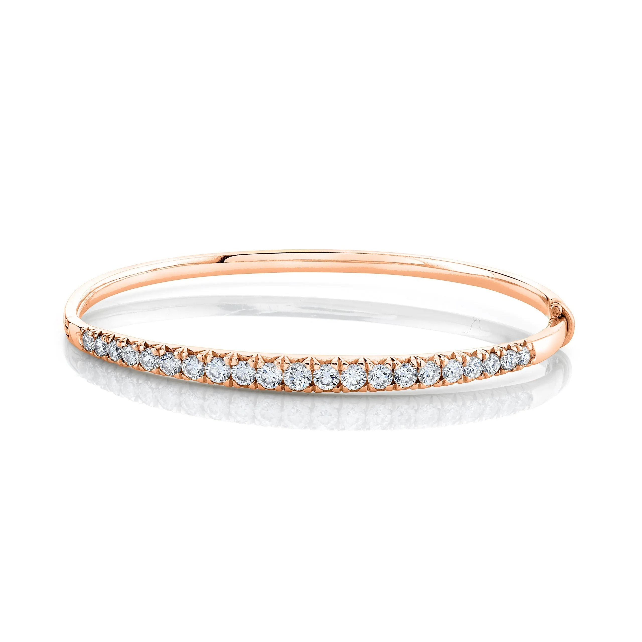 French Pavé Graduated Diamond Bracelet