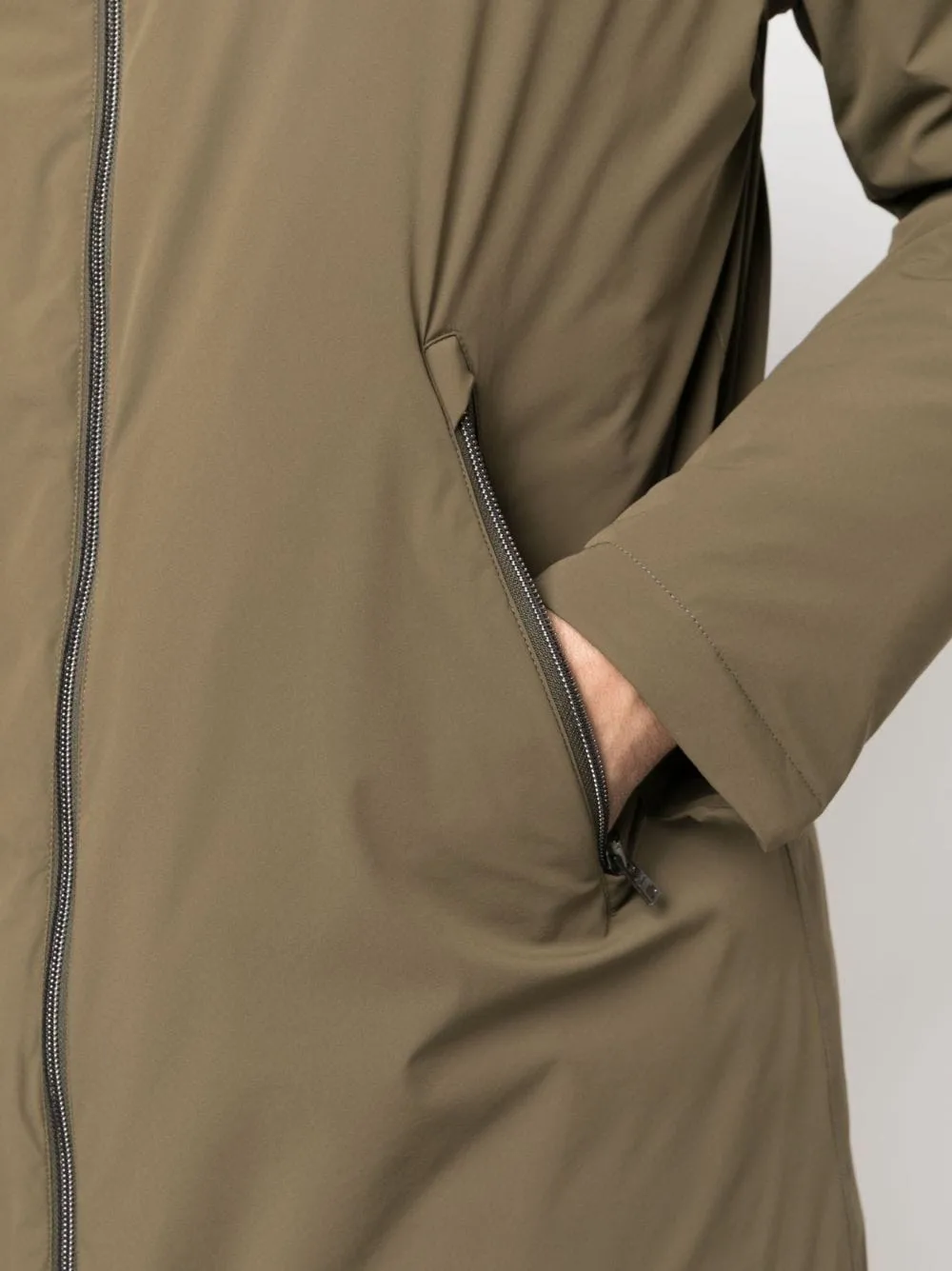 Herno Imperméable vert militaire à capuche