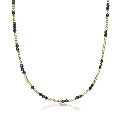 Hope Unwritten Gemstone Choker - Faceted Hematite