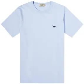 Maison Kitsuné Navy Fox Patch Classic T-ShirtLight Blue