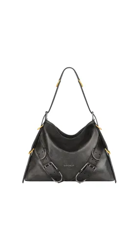 Medium Voyou Boyfriend Bag - Black