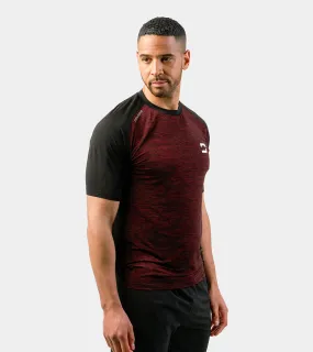 MEN'S HYBRID SPORTS T-SHIRT - RED