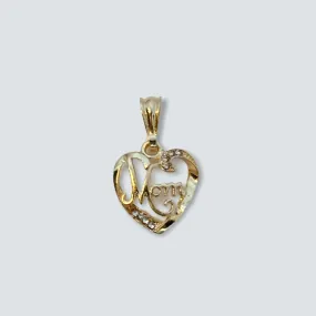 Mom pendant in 18kts of gold plated