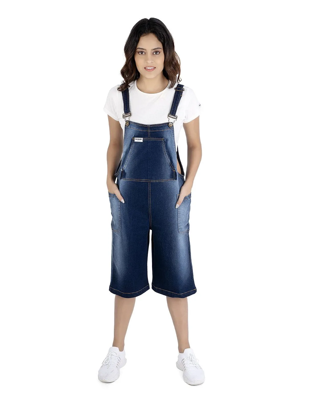 NaughtyDungaree Loose Fitting Quarter Length Dungaree