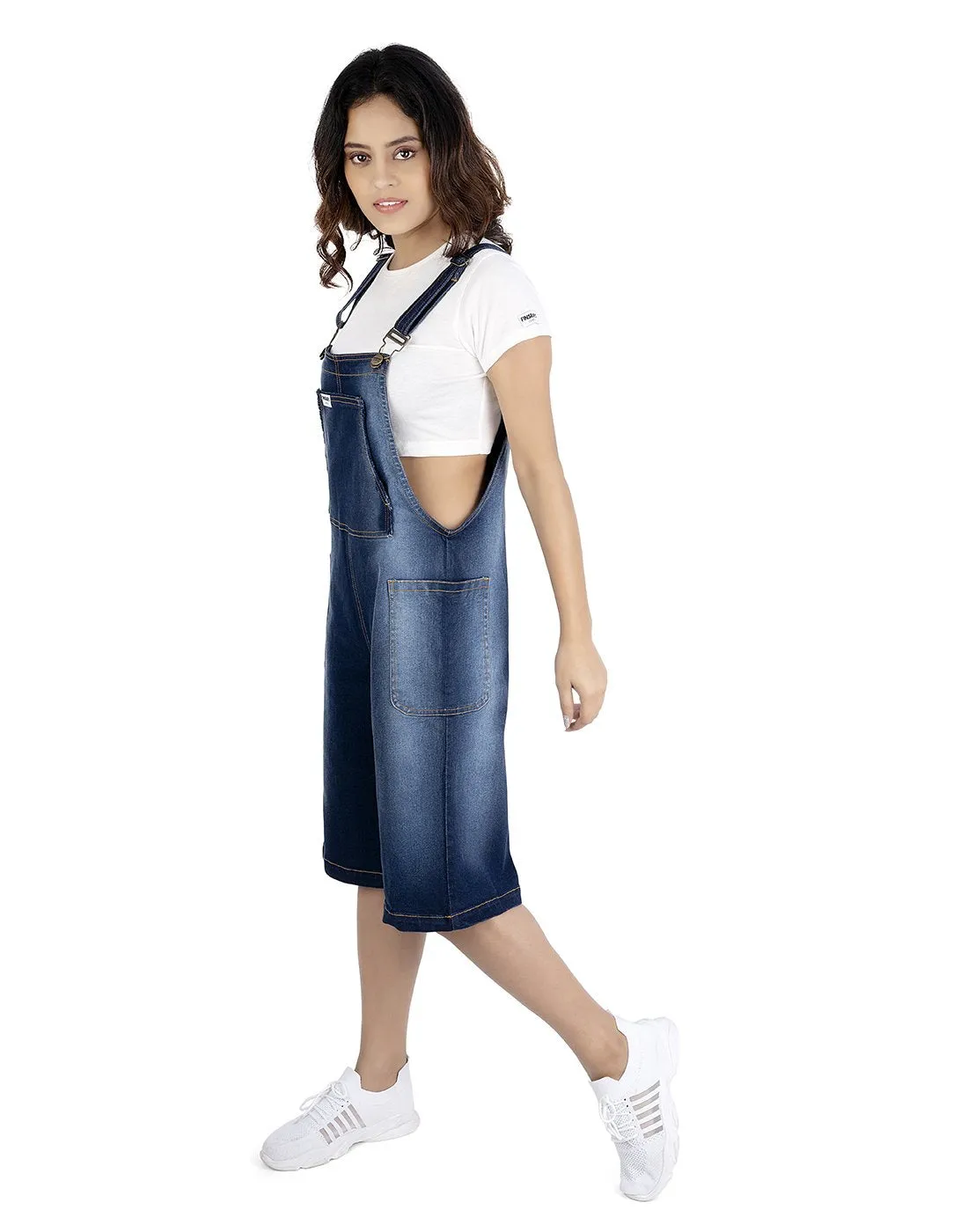 NaughtyDungaree Loose Fitting Quarter Length Dungaree