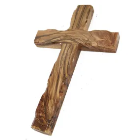 Olive Wood Wall Handmade Cross Christian from Holyland Bethlehem 7.7/19.8 cm