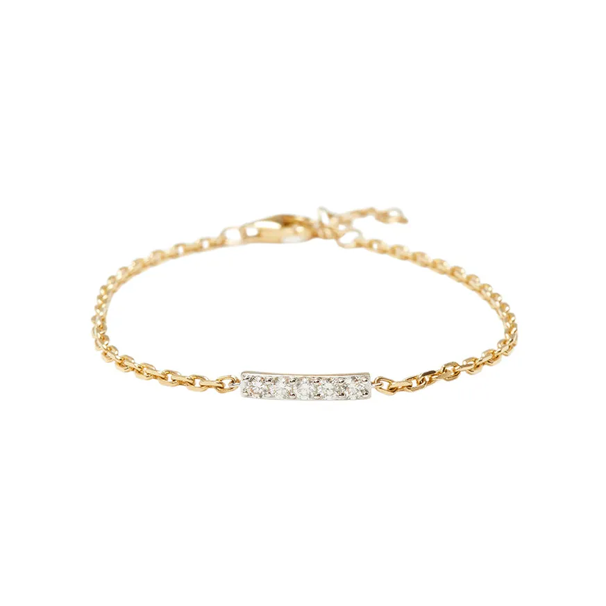 Only Diamond Bar Bracelet