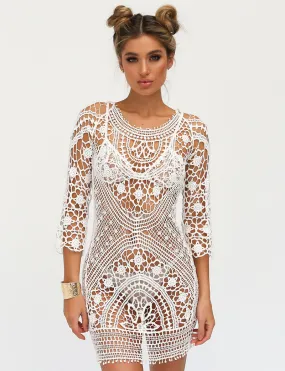 Paloma Crochet Beach Dress