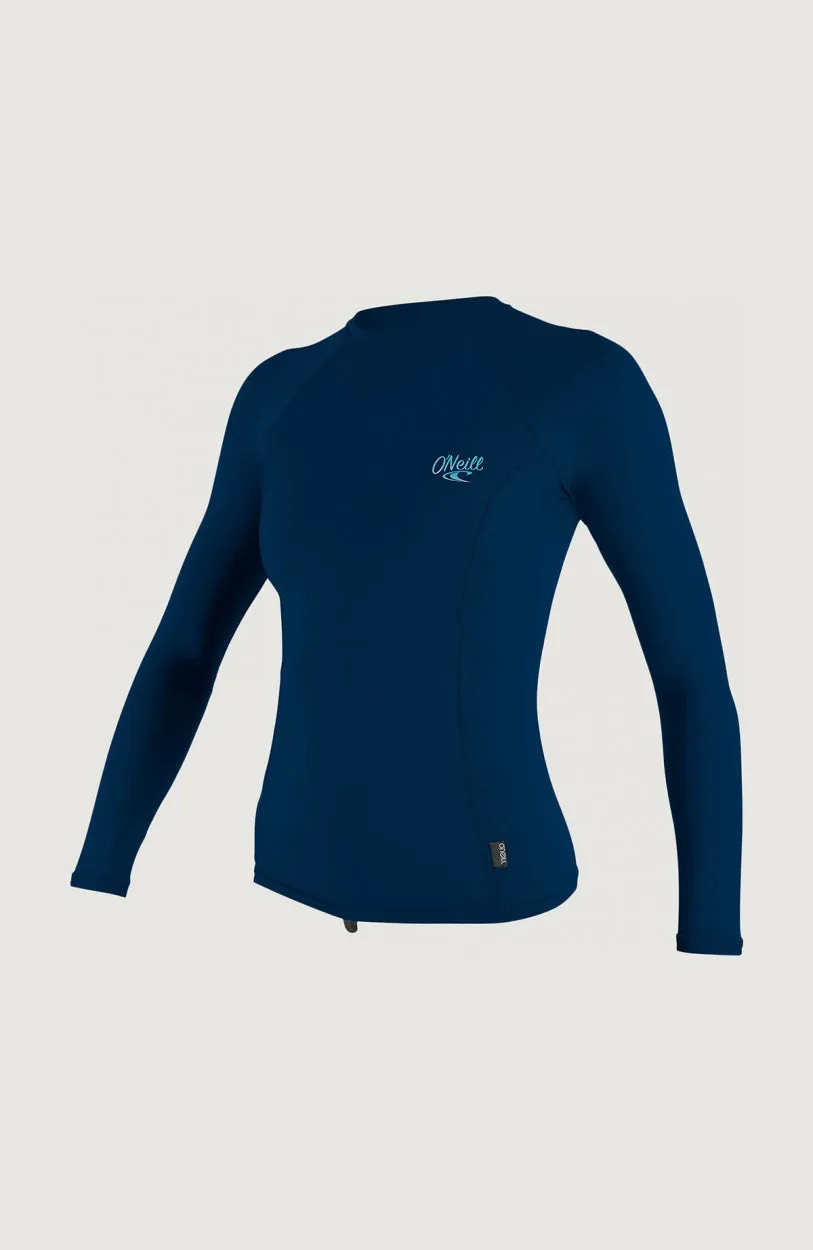 Premium Skins Long Sleeve Rash Guard | Dark Blue