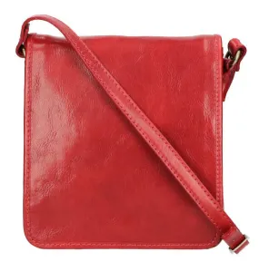 Red milano calfskin bag