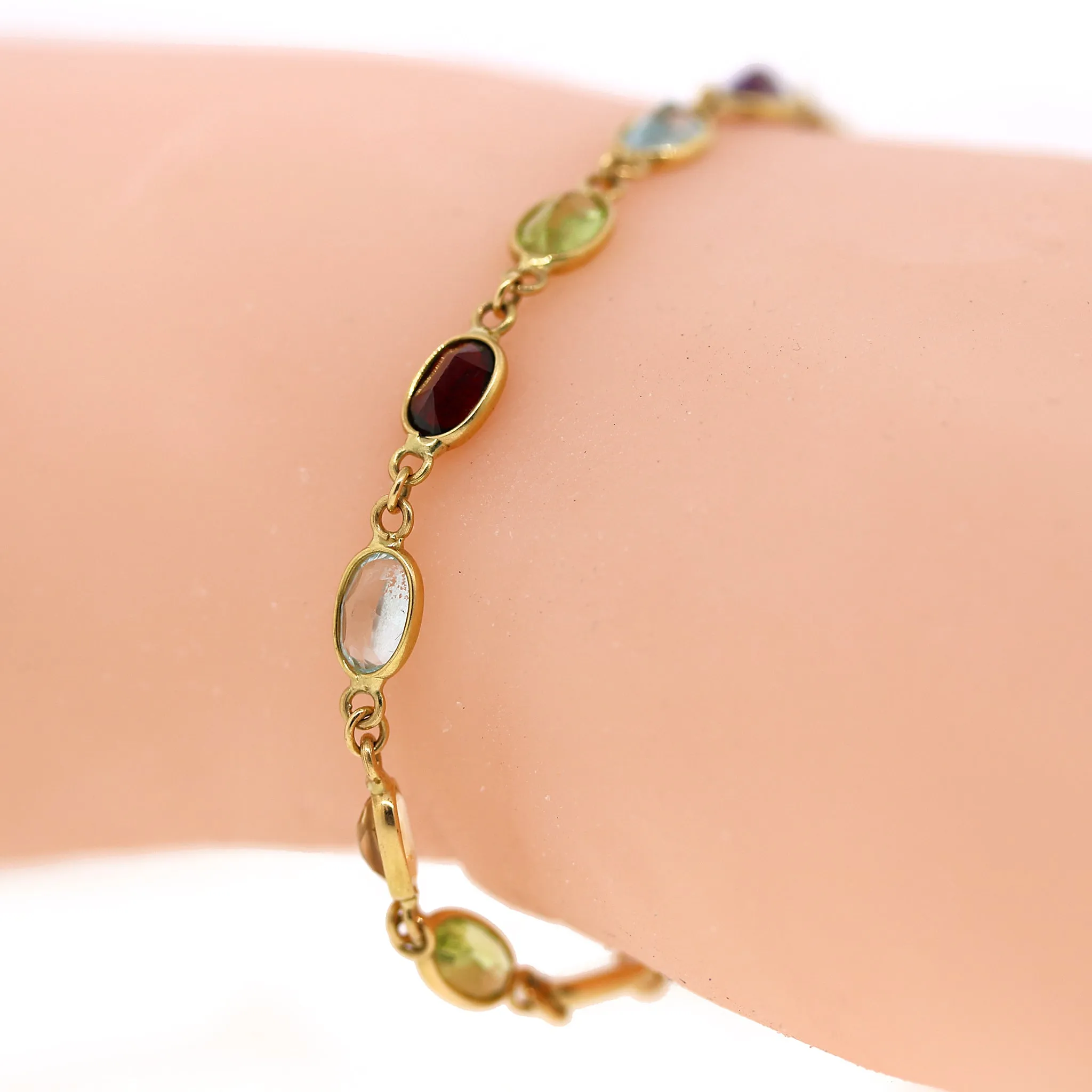 Semi Precious Candy Bracelet in 18k Gold