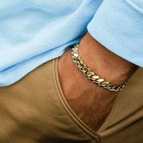 Solid Gold Cuban Link Bracelet