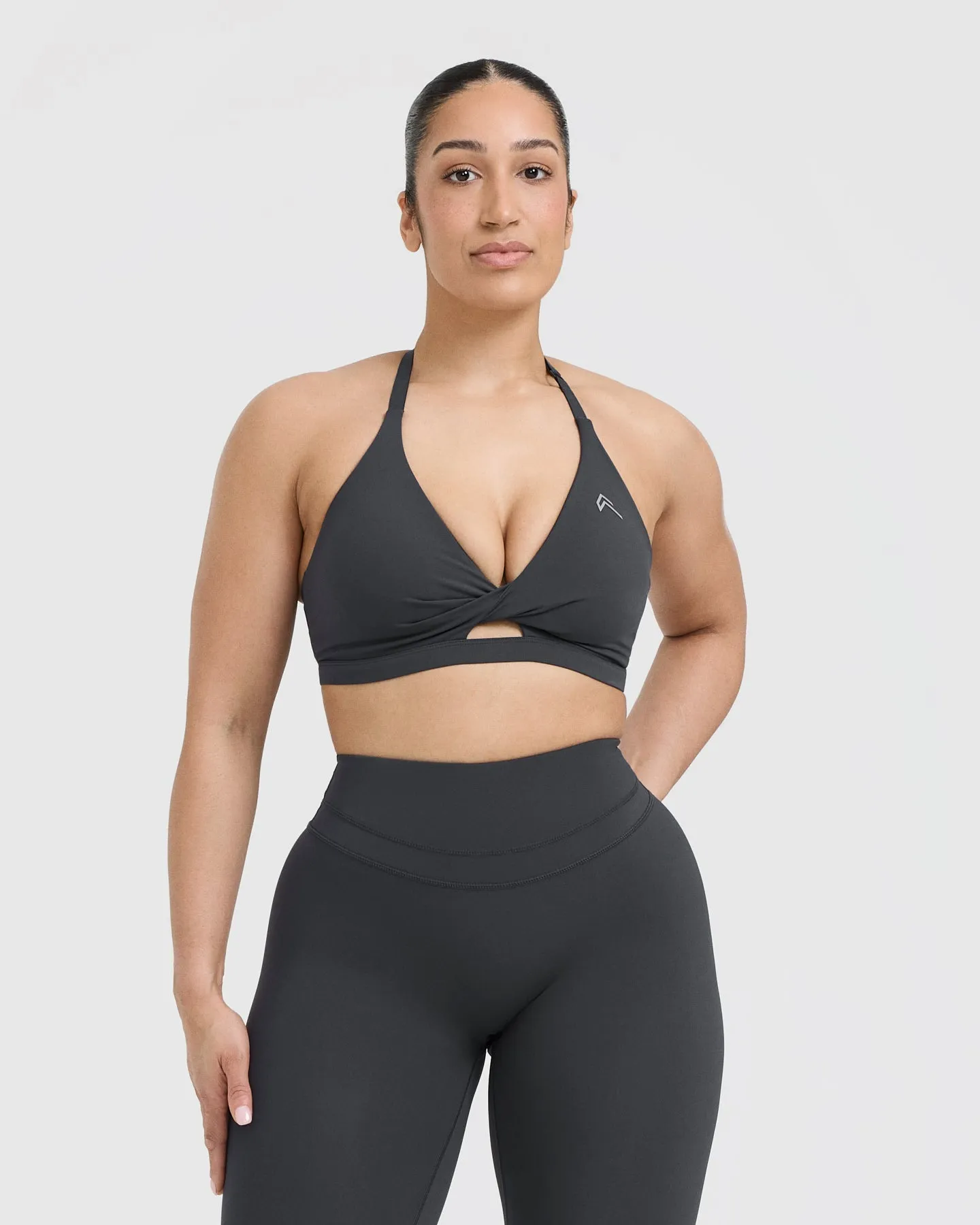 Unified Twist Sports Bra | Coal