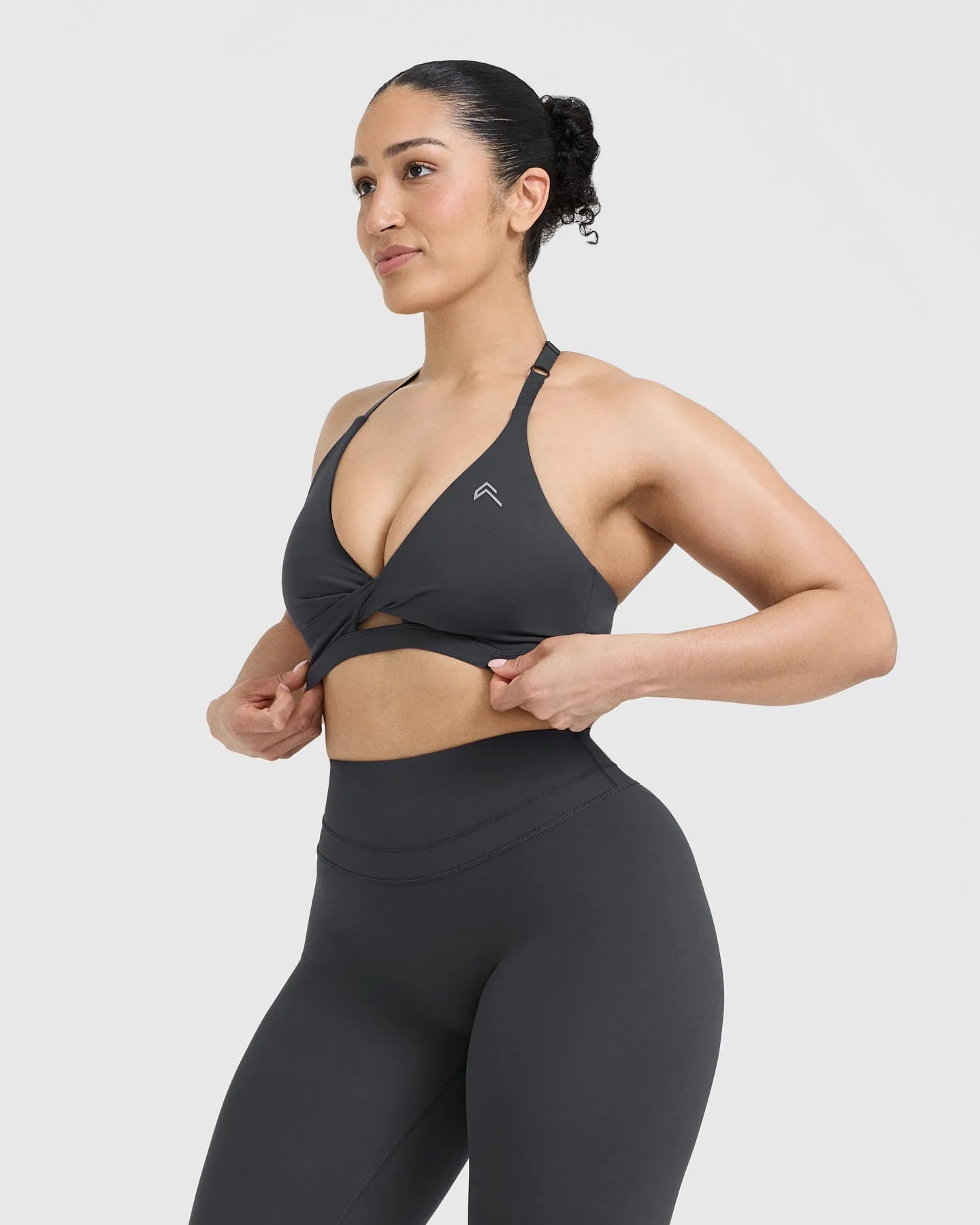 Unified Twist Sports Bra | Coal