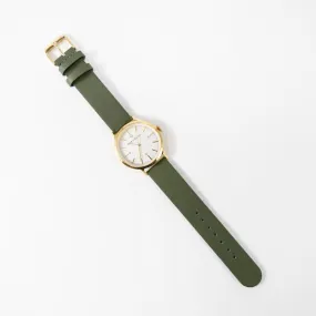 Vela Watch in Olive