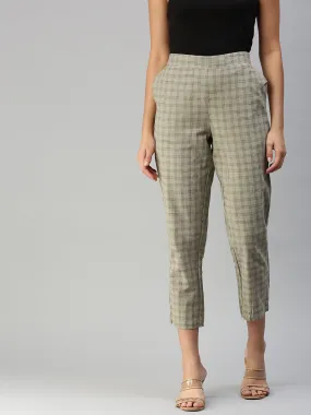 Women Cigarette Pant Grey